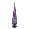 Northlight 18.5 in. Regal Peacock Purple with Teal and Blue Glitter and Gem Glass Finial Christmas Tree Topper