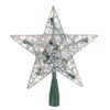 Northlight 9 in. Lighted Silver Wire Star Christmas Tree Topper- Clear LED Lights