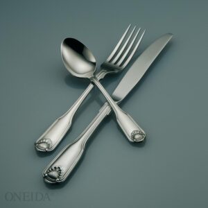 Oneida Classic Shell 18/10 Stainless Steel Tablespoon/Serving Spoons (Set of 12)