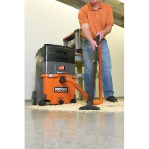 RIDGID 11 Gal. 6.5-Peak HP Smart Cart Wet/Dry Shop Vacuum with Fine Dust Filter, Professional Hose and Accessories