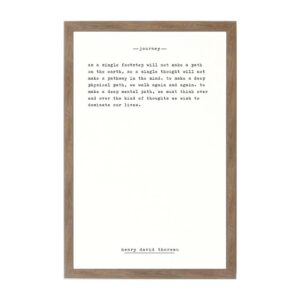 Petal Lane Journey - Thoreau Rustic Brown Frame Magnetic Memo Board
