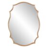 Pinnacle Medium Irregular Gold Hooks Art Deco Mirror (35.75 in. H x 26.25 in. W)
