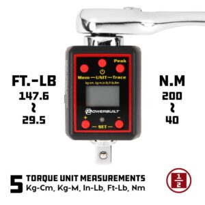 Powerbuilt 1/2 in. Drive Digital Torque Adapter