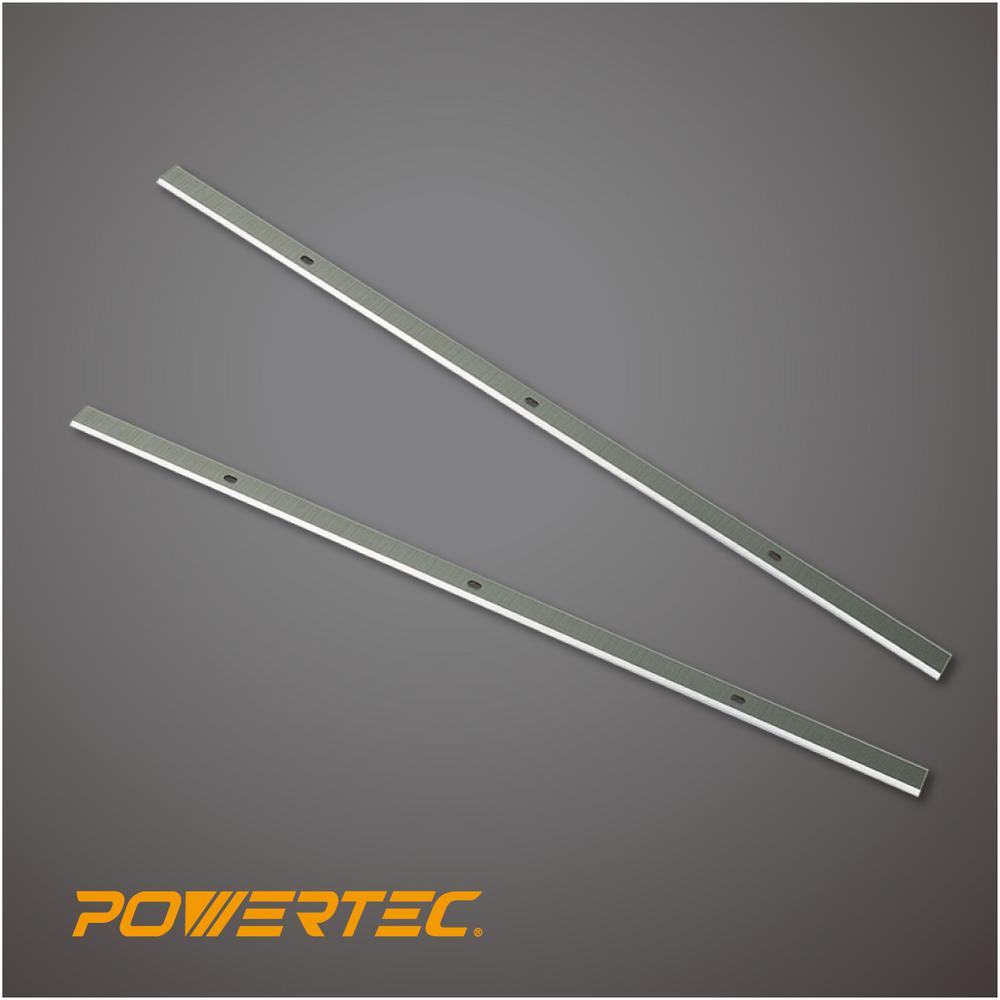 POWERTEC 12-1/2 in. High-Speed Steel Planer Knives for Grizzly G0663 (Set of 2)