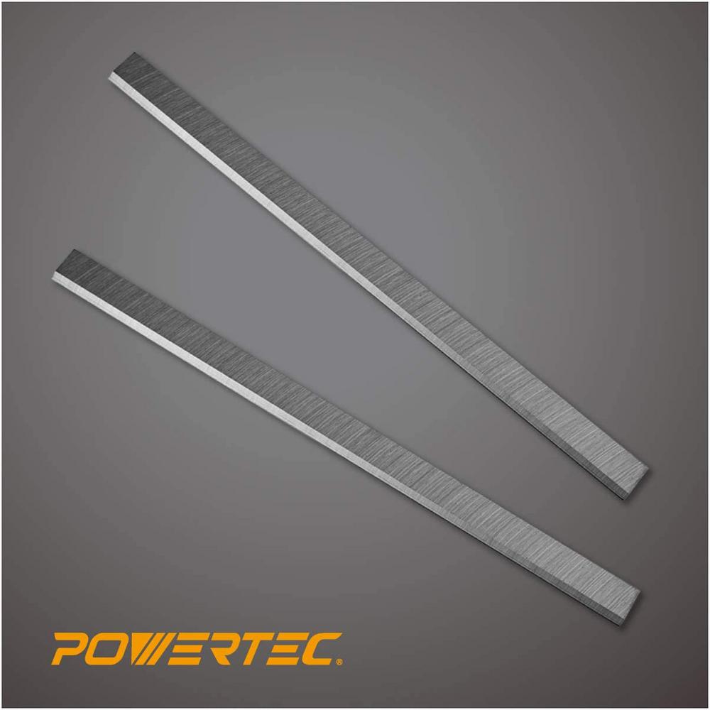 POWERTEC 12-1/2 in. x 3/4 in. x 1/8 in. High-Speed Steel Planer Knives (Set of 2)