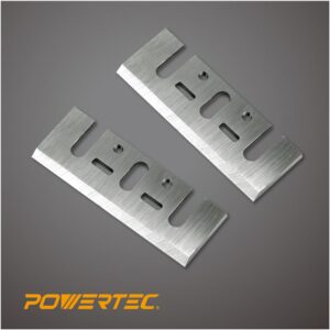 POWERTEC 3-1/4 in. HSS Planer Blades for DeWalt DW6655 / FDW677 / DW678 / DW680K (Set of 2)