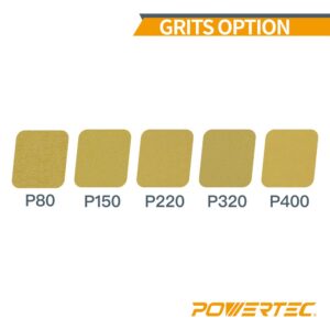 POWERTEC 6 in. 400-Grit Aluminum Oxide PSA Sanding Disc Roll (100-Pack)