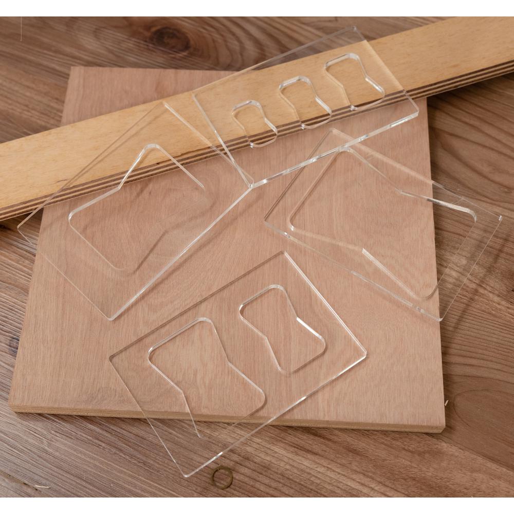 POWERTEC Butterfly Inlay Template (4-Piece)
