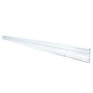 POWERTEC 50 in. Anodized Aluminum Straight Edge Ruler, Metal Machined Flat to Within 0.003 in. Over Full 50 in.
