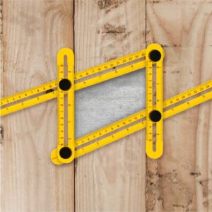 POWERTEC Universal Angle Template Tool 10 in. Optimized Plastic Angle-Izer Multi-Angle Ruler Easy One Hand Utility Ultra Precise