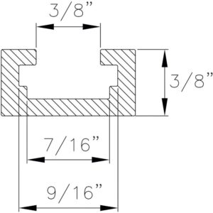 POWERTEC 48 in. Universal T-Track with 2 Hold-Down Clamps