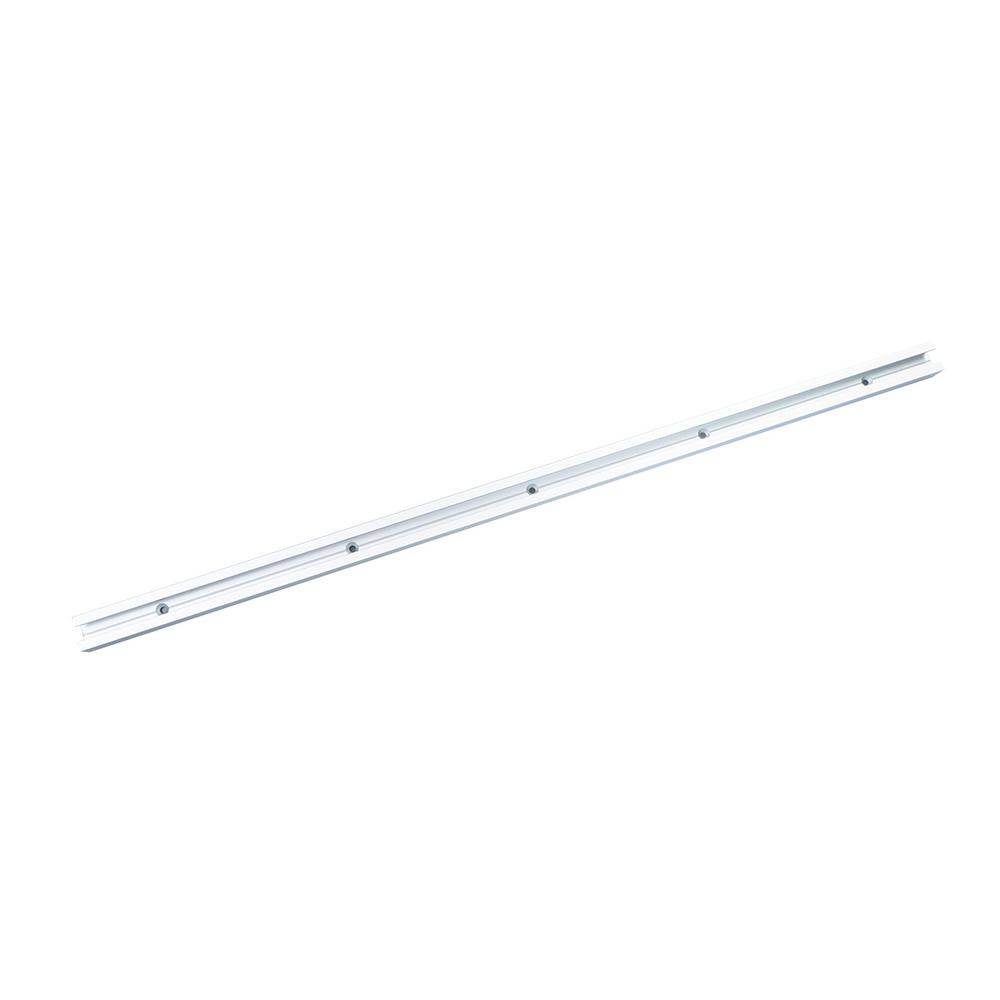 POWERTEC 24 in. Heavy-Duty Aluminum T-Track Specialized T Slot Track for 3/8 in. Hex Bolt and T Bolts 1/4 in.-20 and 5/16 in.-18