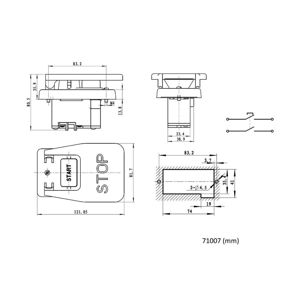 POWERTEC 110/220-Volt Paddle Switch
