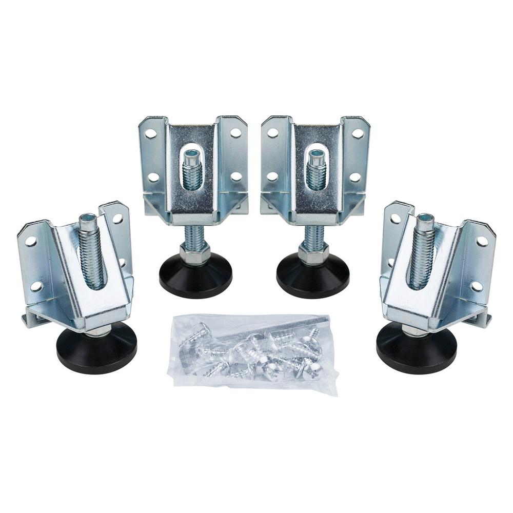 POWERTEC Heavy-Duty Leveler Legs with Lock Nuts (4-Pack)
