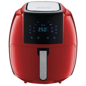 GoWISE USA 8-in-1 7.0 Qt. Red Electric Air Fryer with Recipe Book