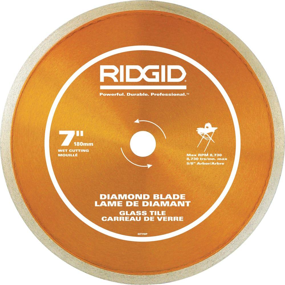 RIDGID 7 in. Glass Tile Blade