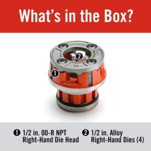 RIDGID 1/2 in. OO-R NPT Right-Hand 14 TPI Die Head