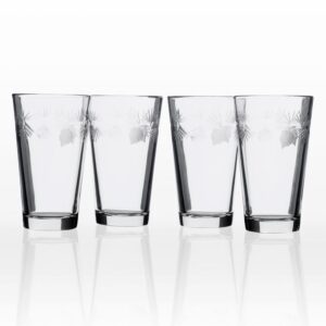 Rolf Glass Icy Pine 16 oz. Clear Pint/Mixing Glass (Set of 4)