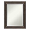 Amanti Art Rustic 23 in. W x 29 in. H Framed Rectangular Beveled Edge Bathroom Vanity Mirror in Rustic Pine