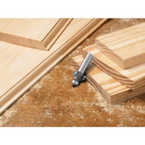 RYOBI 18-Volt ONE+ Cordless Fixed Base Trim Router with Shank Carbide Router Bit Set (15-Piece)