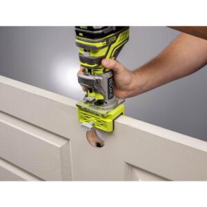 RYOBI ONE+ 18V Cordless Fixed Base Trim Router (Tool Only) with Tool Free Depth Adjustment with Router Latch Mortiser