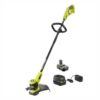 RYOBI ONE+ 18-Volt Lithium-Ion Electric Cordless String Trimmer 2.0 Ah Battery and Charger Included