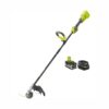 RYOBI ONE+ 18-Volt Lithium-Ion Brushless Cordless String Trimmer - 4.0 Ah Battery and Charger Included