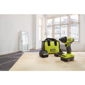 RYOBI 18-Volt ONE+ Lithium-Ion Cordless 1/4 in. Impact Driver Kit with (2) 1.5 Ah Batteries, Charger, and Bag