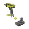RYOBI 18-Volt ONE+ Cordless 1/4 in. Hex QuietSTRIKE Pulse Driver with 1.5 Ah Compact Lithium-Ion Battery