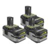 RYOBI 18-Volt ONE+ Lithium-Ion 4.0 Ah LITHIUM+ HP High Capacity Battery 3-Pack