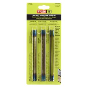 RYOBI Regular Tooth Scroll Saw Blades Assortment (18-Piece)