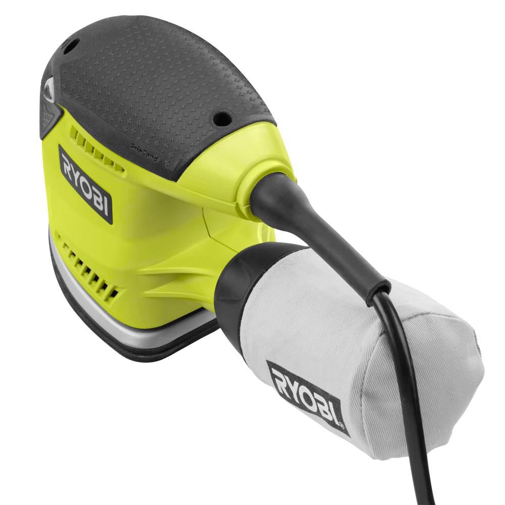 RYOBI 1.2 Amp Corded 5.5 in. Corner Cat Sander with Dust Bag, Sample ...