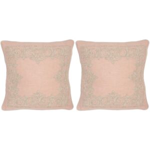 Safavieh Florentine Petal Geometric Down Alternative 20 in. x 20 in. Throw Pillow (Set of 2)
