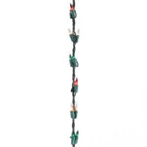 Sienna 100-Light Clear and Green Shimmering Christmas Garland Mini Lights with 9 ft. Green Wire