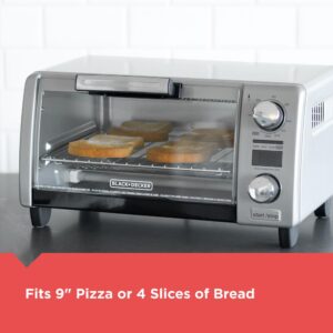 BLACK+DECKER Crisp 'n Bake 4-Slice Silver Countertop Oven