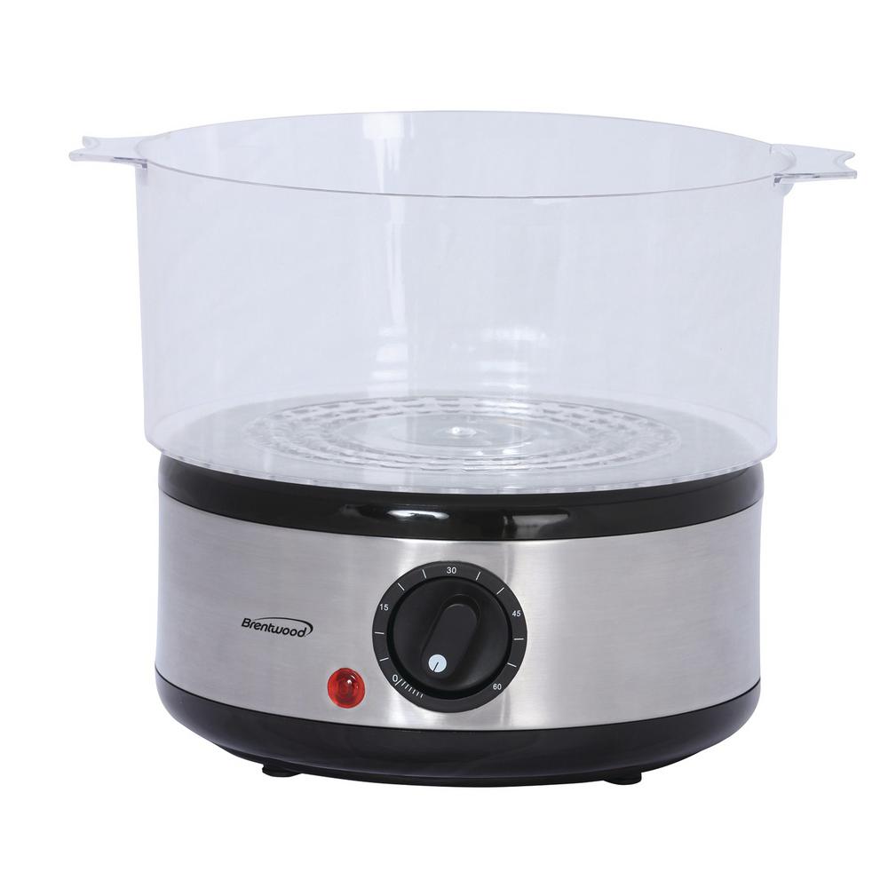 Brentwood Appliances 20-Cup Silver 2-Tier Food Steamer