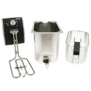 DeLonghi Dual Zone 4L Stainless Steel Deep Fryer with Easy Clean Drain System