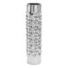 LITTON LANE 23 in. Ceramic Tower Decorative Vase in Silver