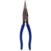 Southwire 8 in. Heavy-Duty Long-Nose Pliers with Side Cutter, Stripper and Dipped Handles