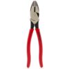 Southwire 9 in. Hi-Leverage Side Cutting Pliers with Crimper with Dipped Handles