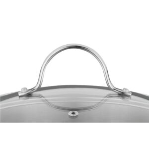 BergHOFF Essentials Comfort 3.3 qt. Round Stainless Steel Casserole Dish with Glass Lid