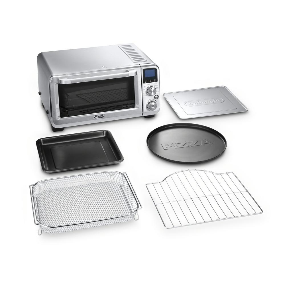 DeLonghi Livenza 2000 W 6-Slice Stainless Steel Toaster Oven, Convection and Air Fryer