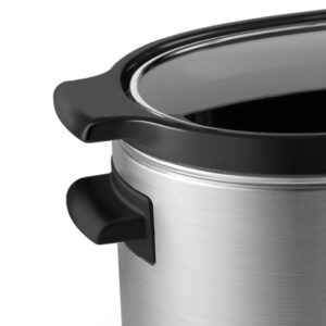 KitchenAid 6 Qt. Stainless Steel Slow Cooker with Glass Lid and Built-In Timer