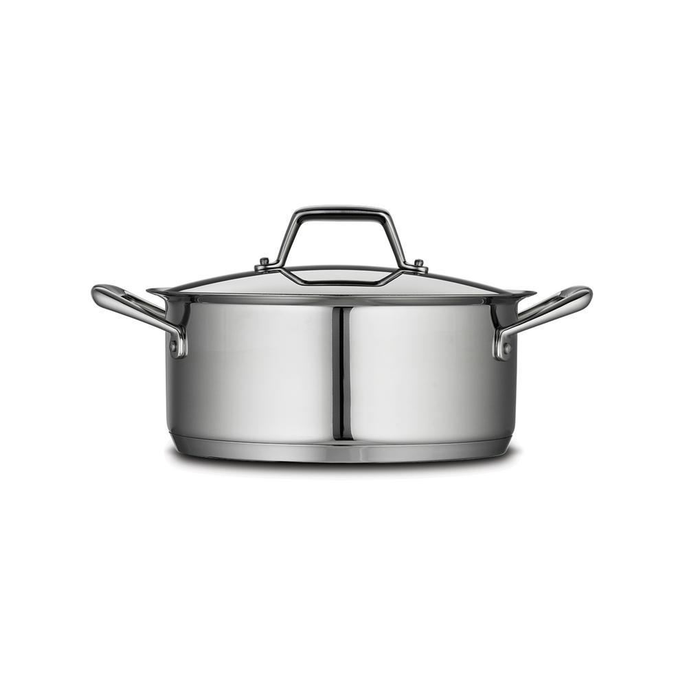 Tramontina Gourmet Prima 5 qt. Round Stainless Steel Dutch Oven with Lid