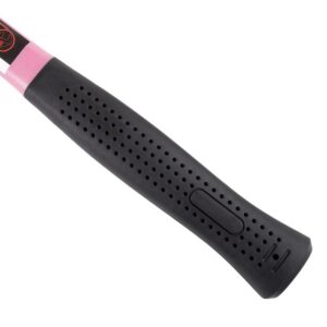Stalwart 12 oz. Pink Claw Hammer with 12 in. Fiberglass Handle