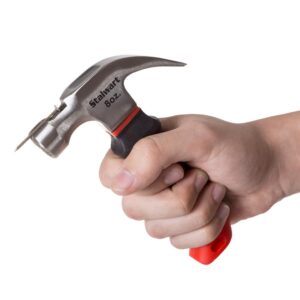 Stalwart 8 oz. Stubby Claw Hammer with 6 in. Fiberglass Handle