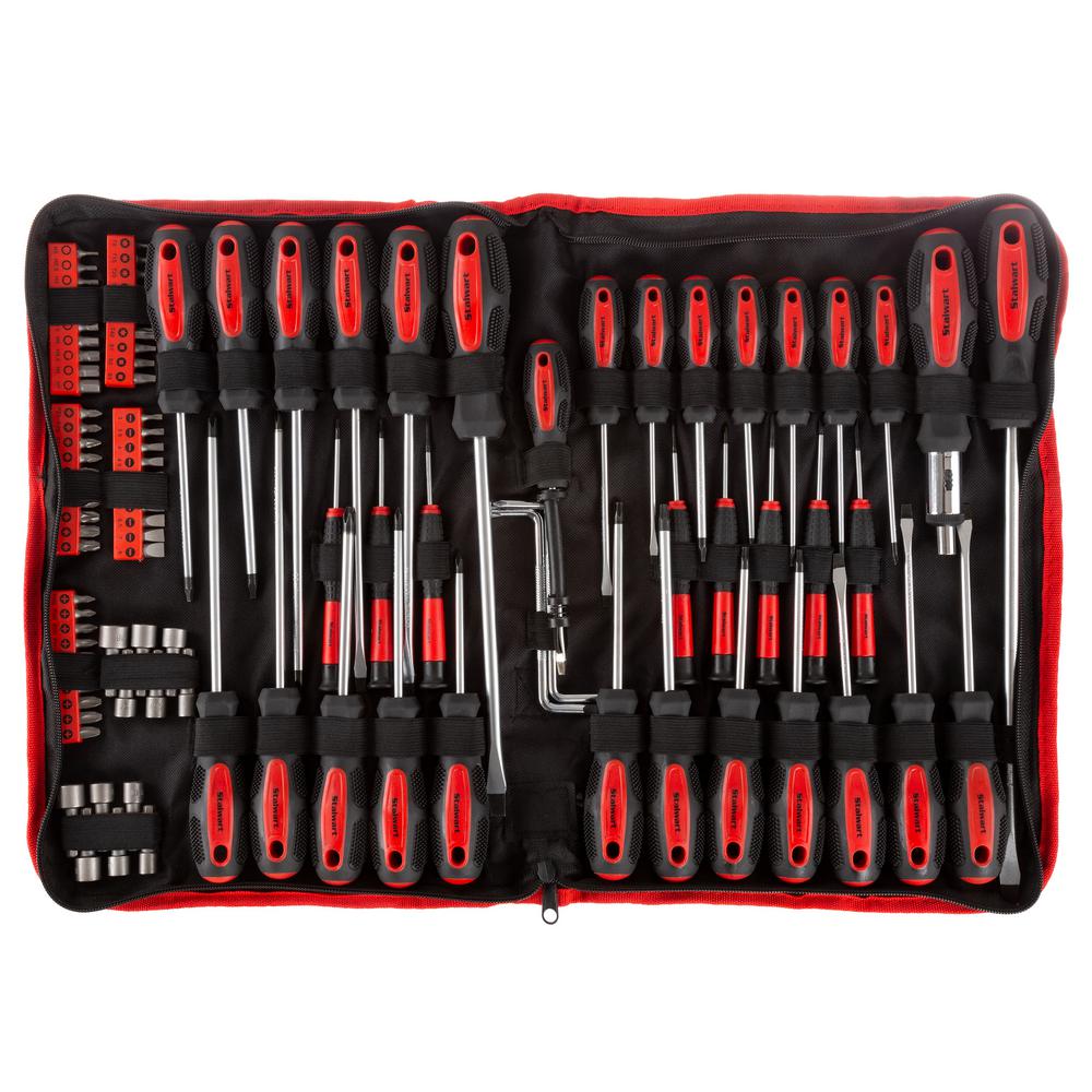 Stalwart Screwdriver Set with Carry Bag (100-Piece)