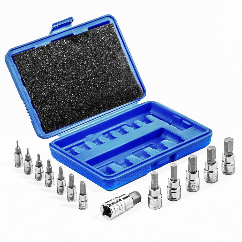 Stark SAE Pro-Grade Hex Allen Bit Socket Set (13-Piece)