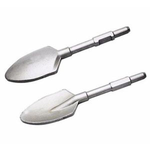 Stark 5-3/8 in. x 17-1/2 in. x 1-1/8 in. Hex Shank Clay Spade Steel Shovel Bit for Electric Demolition Jack Hammer