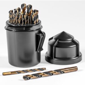Stark ELITE High Speed Steel Drill Bit Set USA Index with Case (29-Piece)